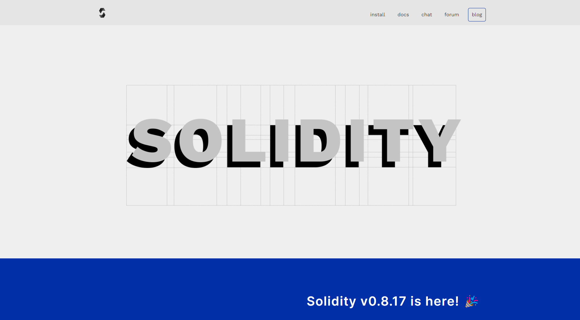 Solidity landing page