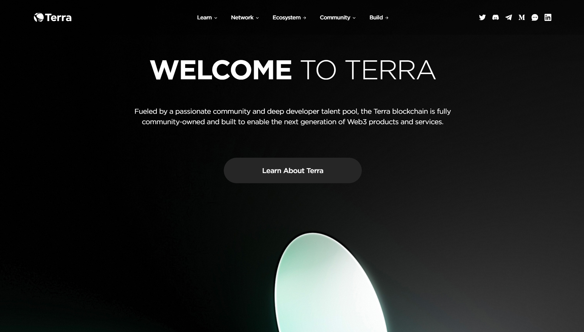 Terra landing page