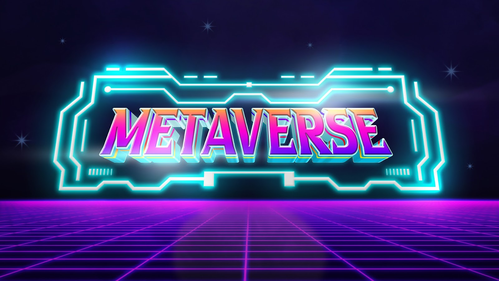 a banner of metaverse